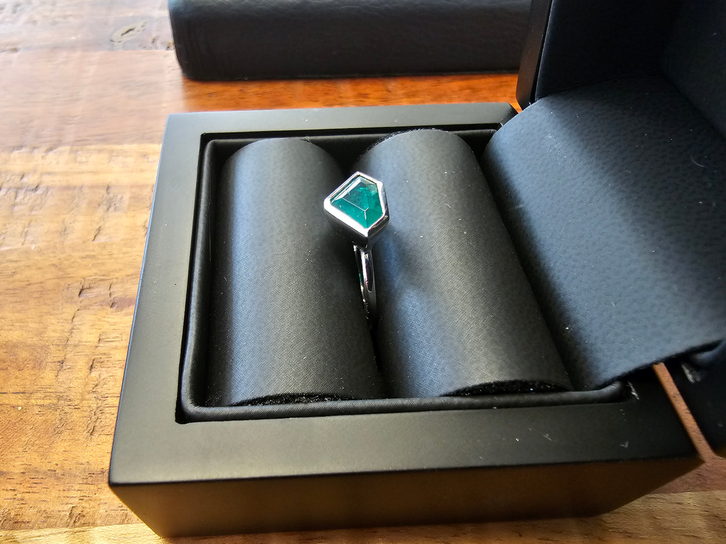 Fantasy Cut Emerald Ring