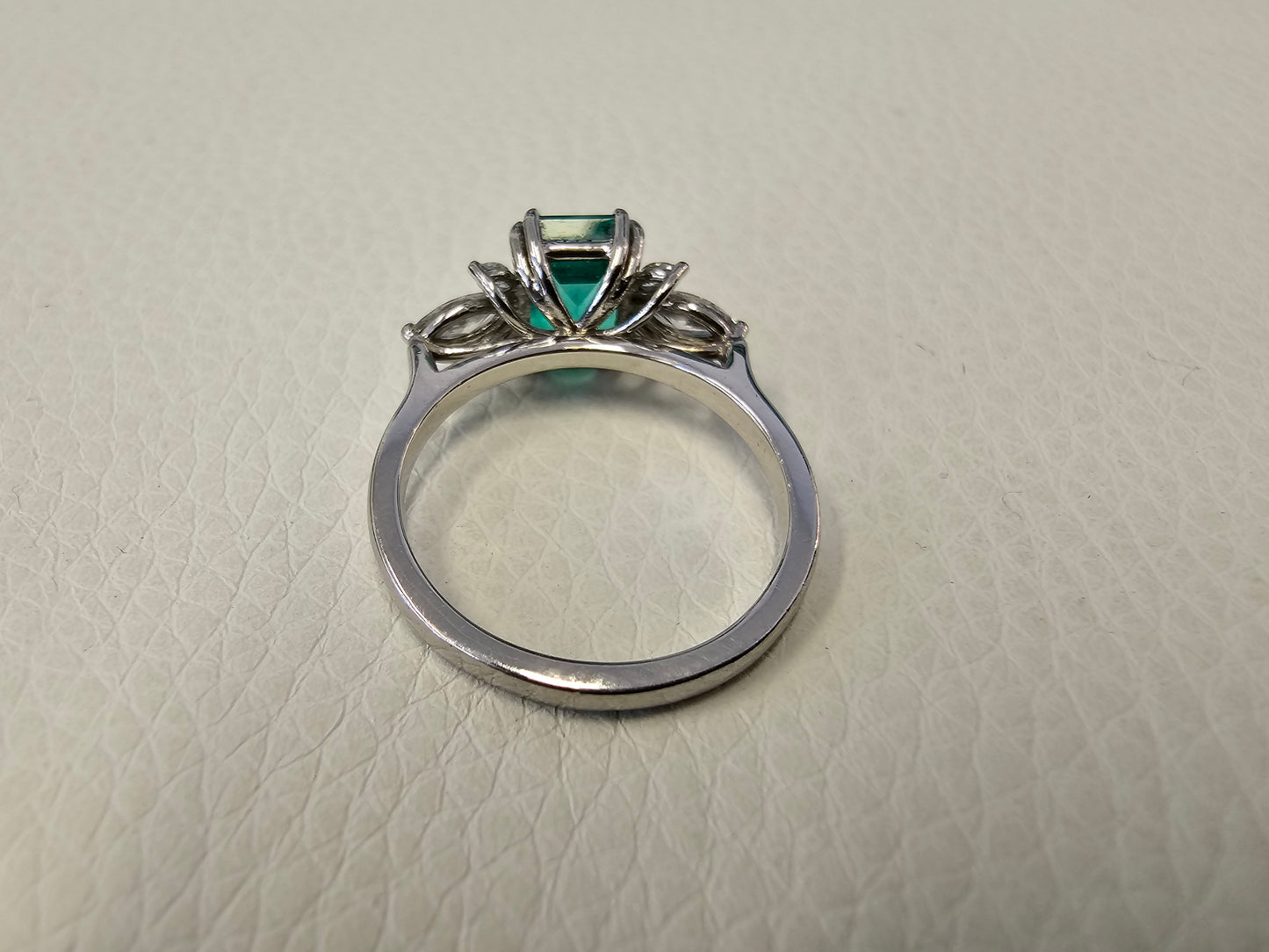 Flowering Emerald and Diamond Ring