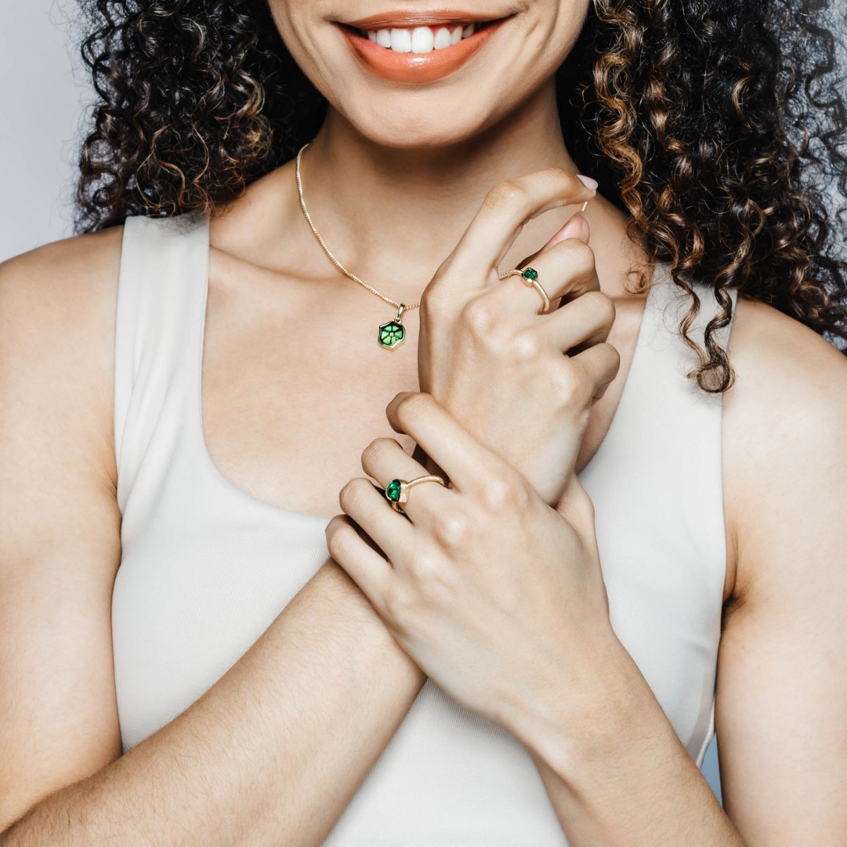 Colombian Emerald Gold Ring