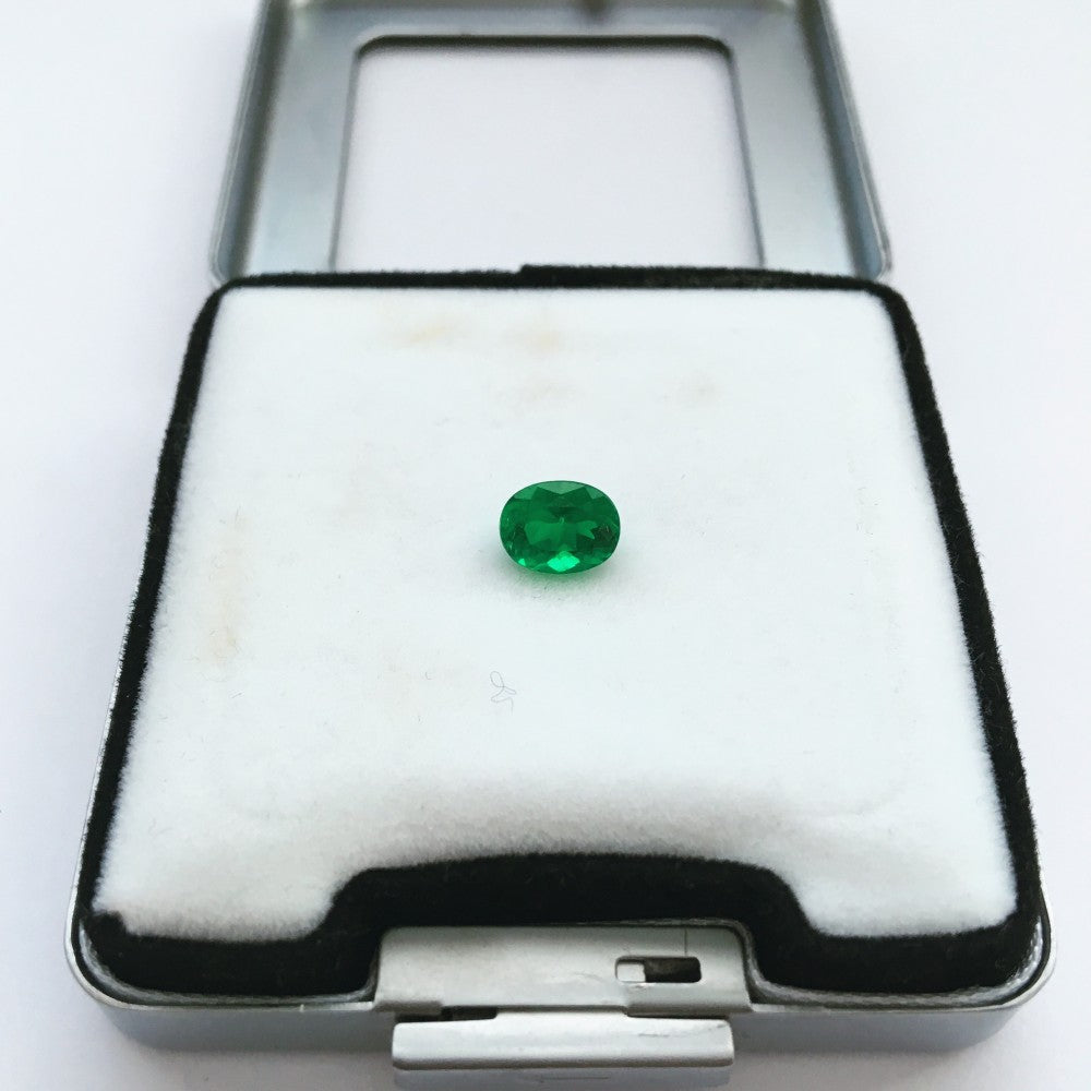 Green Emerald 1.03, Oval Cut