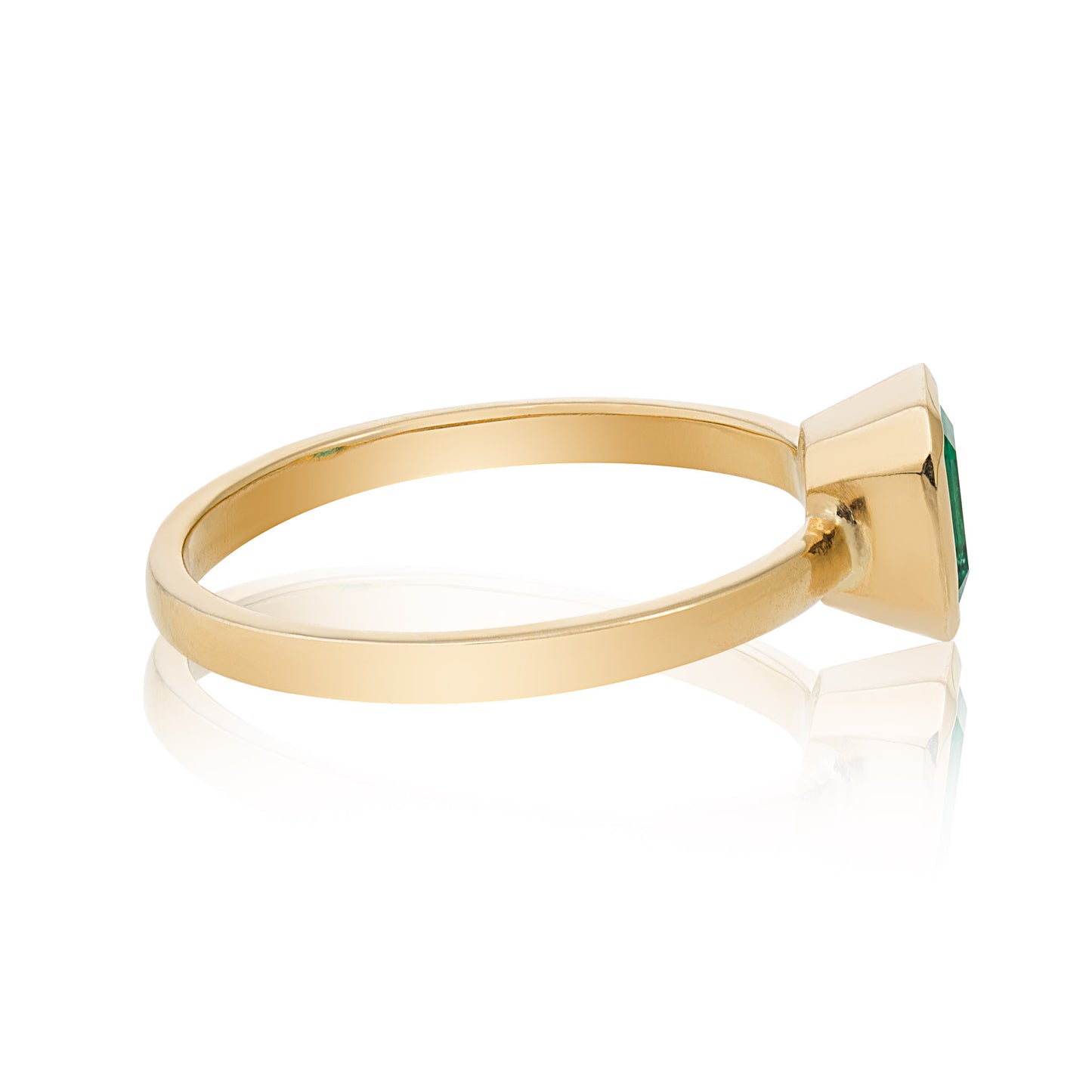 Gold Colombian Emerald Ring