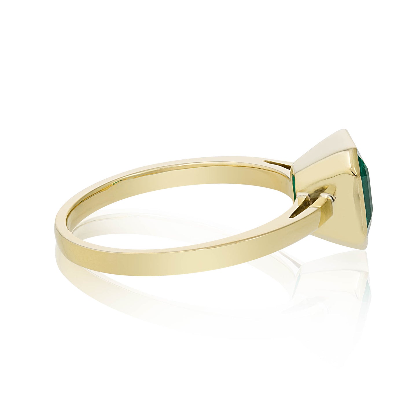 Gold Colombian Emerald Ring