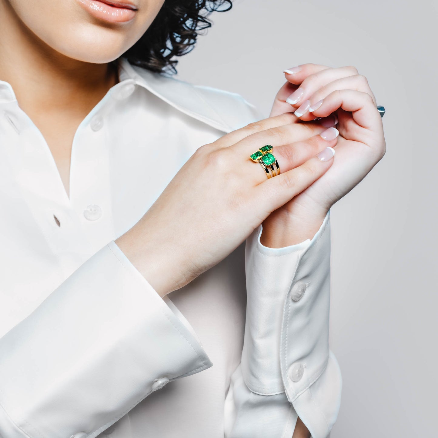 Colombian Emerald Gold Ring