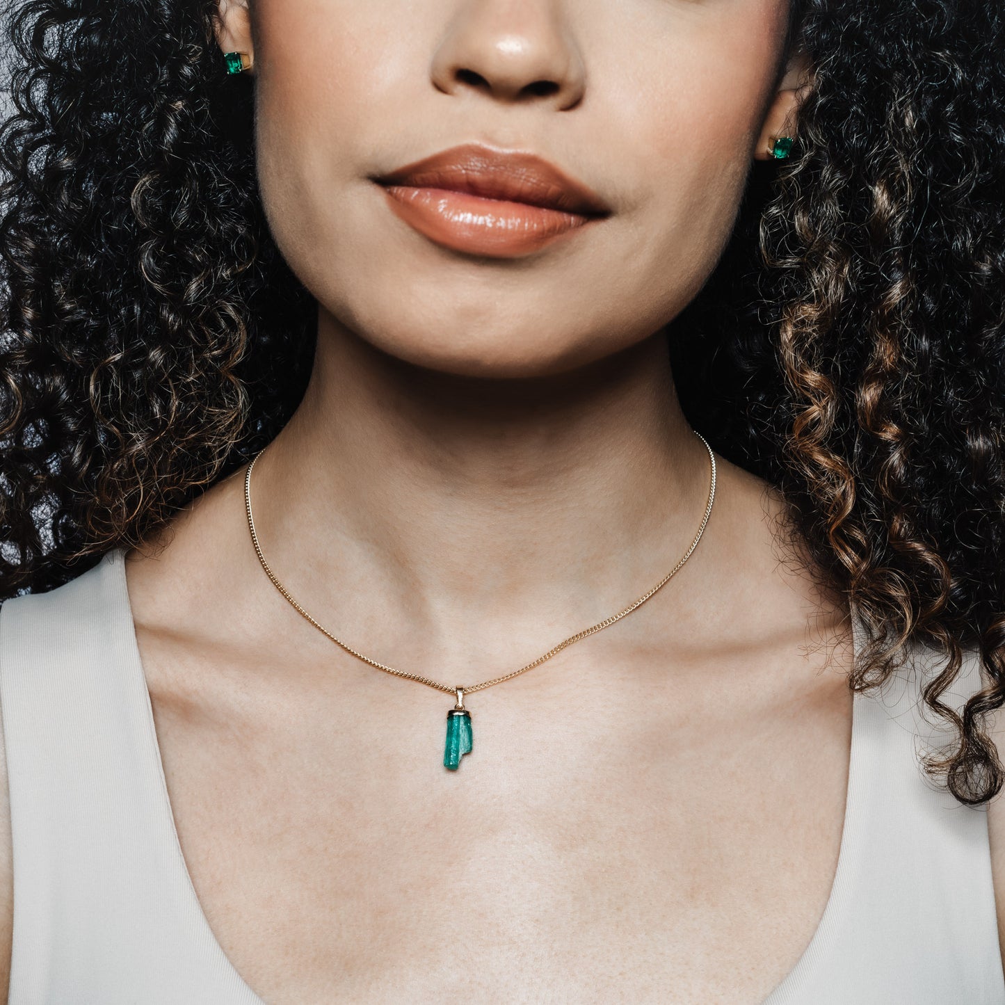 Rough Emerald Gold Pendant 3.53 Carat