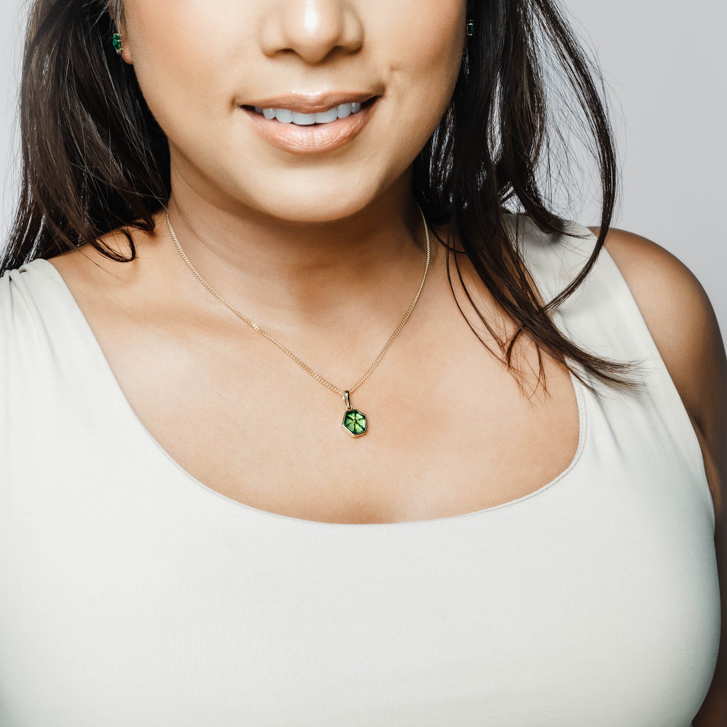 Trapiche Colombian Emerald Pendant