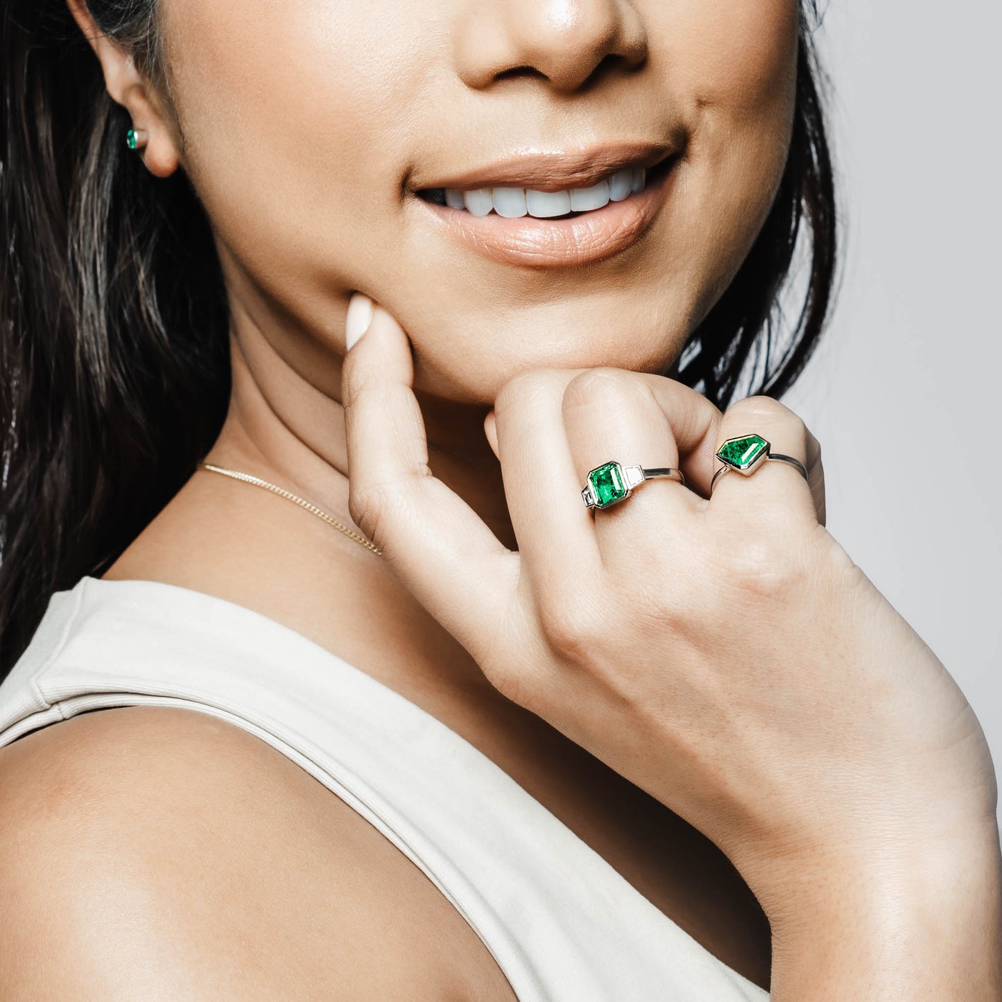 Fantasy Cut Emerald Ring