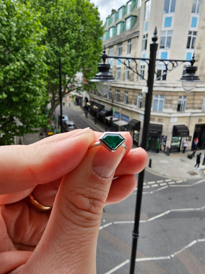 Fantasy Cut Emerald Ring