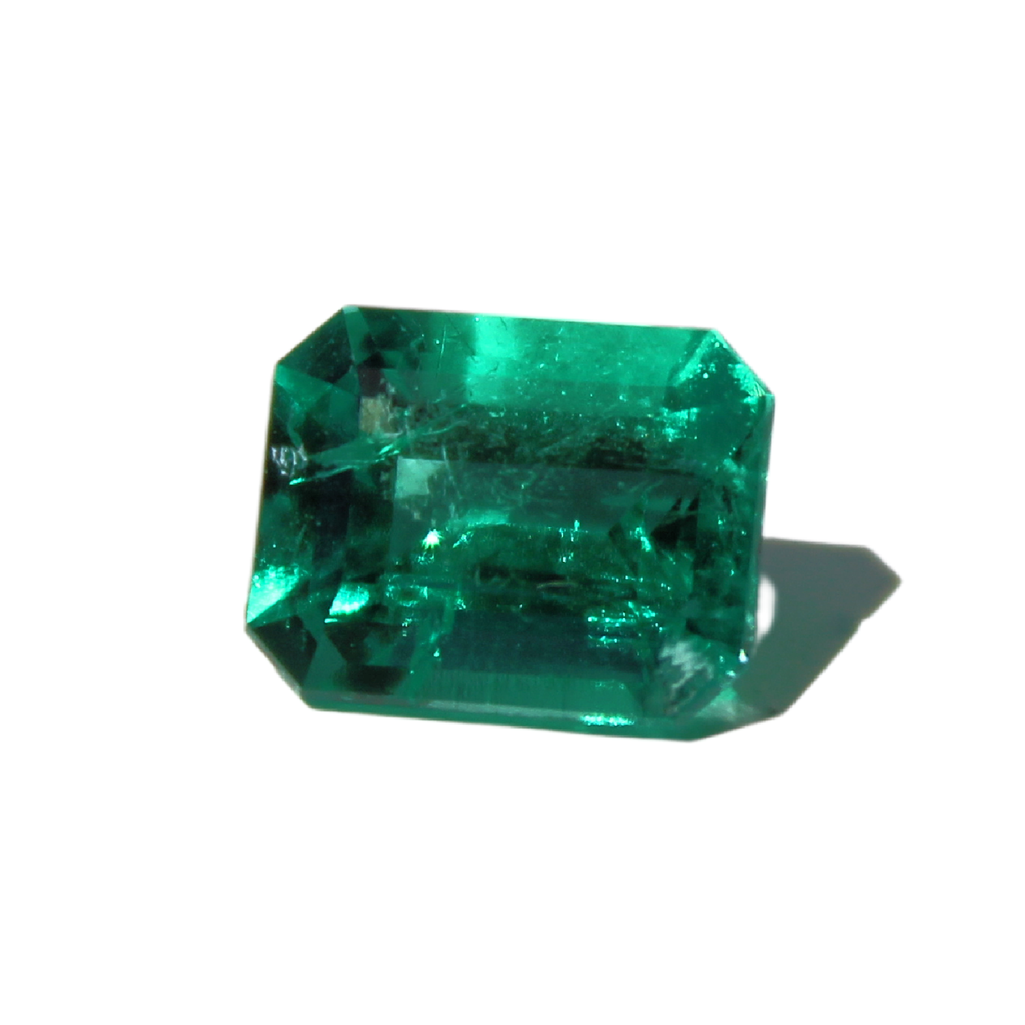 Emerald Cut Emerald, No Oil 1.64 Carat