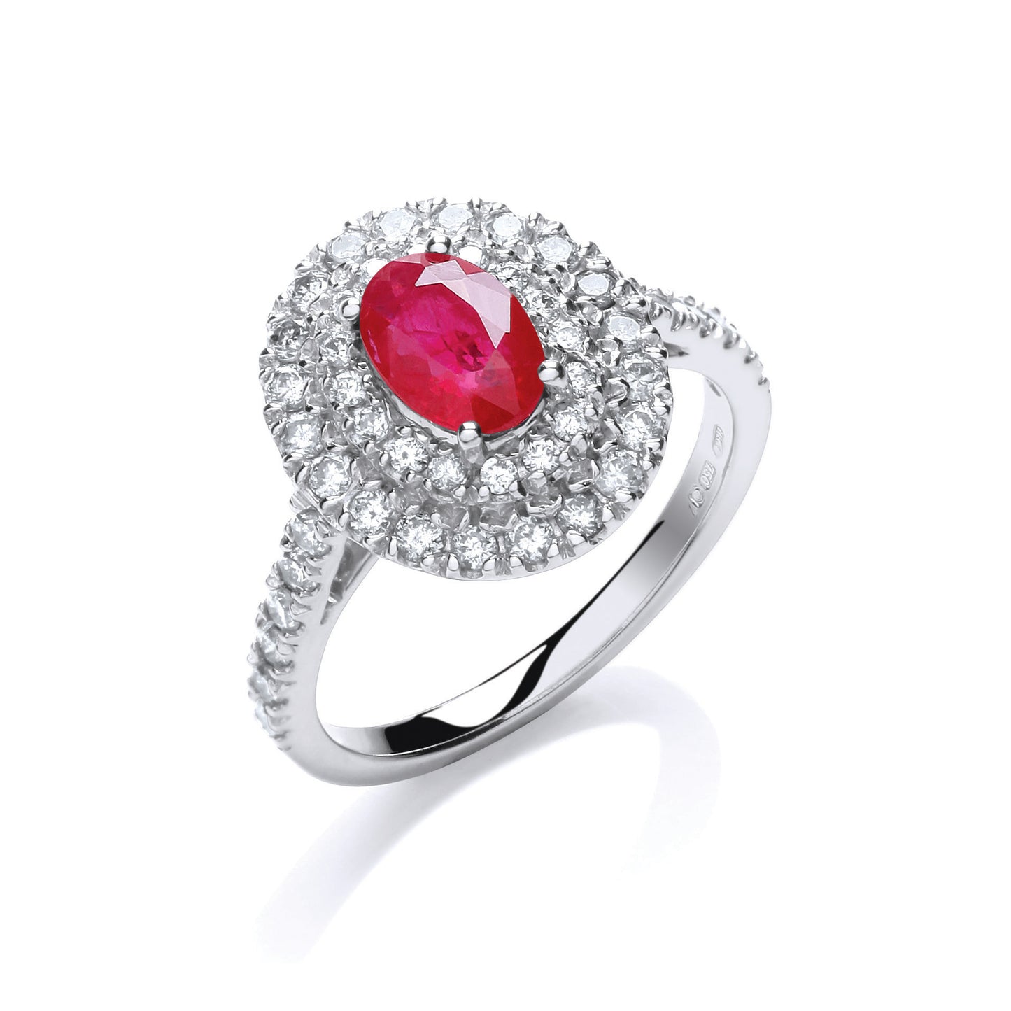 Oval Ruby and Diamond Ring