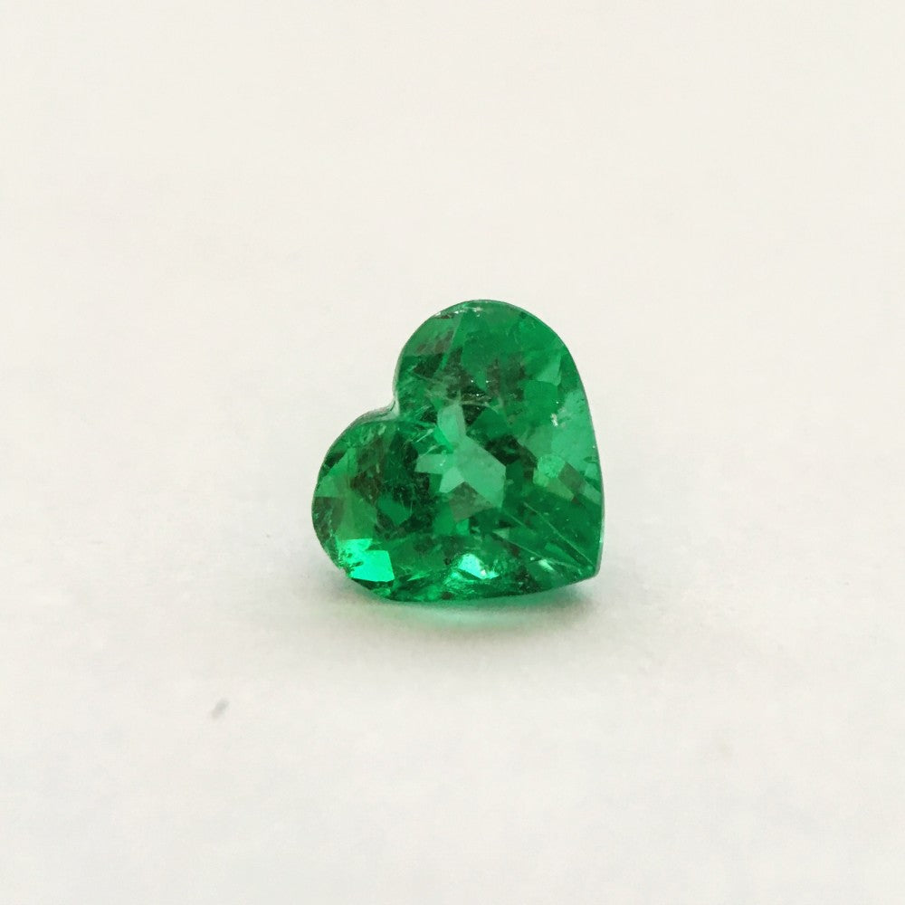 Green Emerald 1.29, Heart Cut