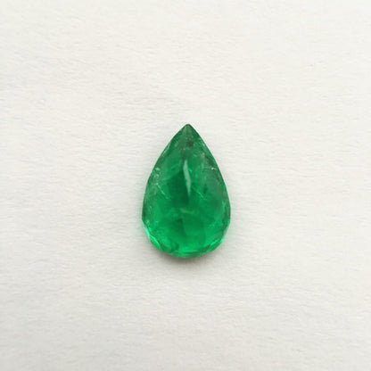 Green Emerald 1.30, Pear Cut