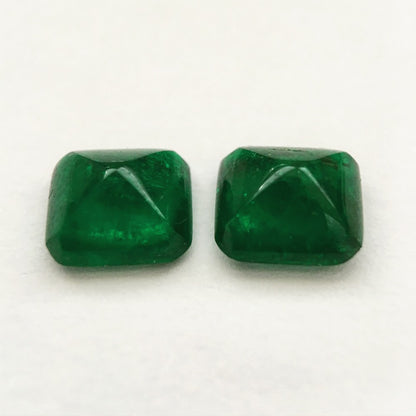 Green Emerald 1.54, 1.55, Square Cut