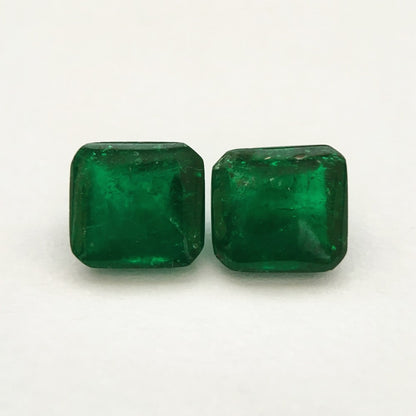 Green Emerald 1.54, 1.55, Square Cut