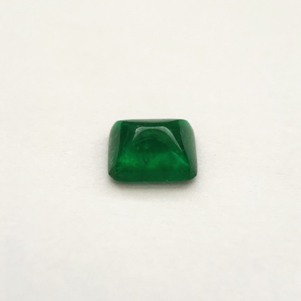 Green Emerald 1.93, Square Cabochon Cut