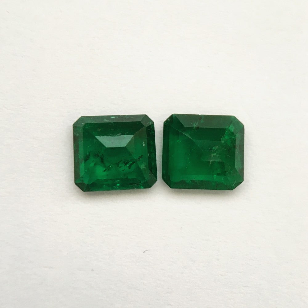 Green Emerald 2.87, Square Cut
