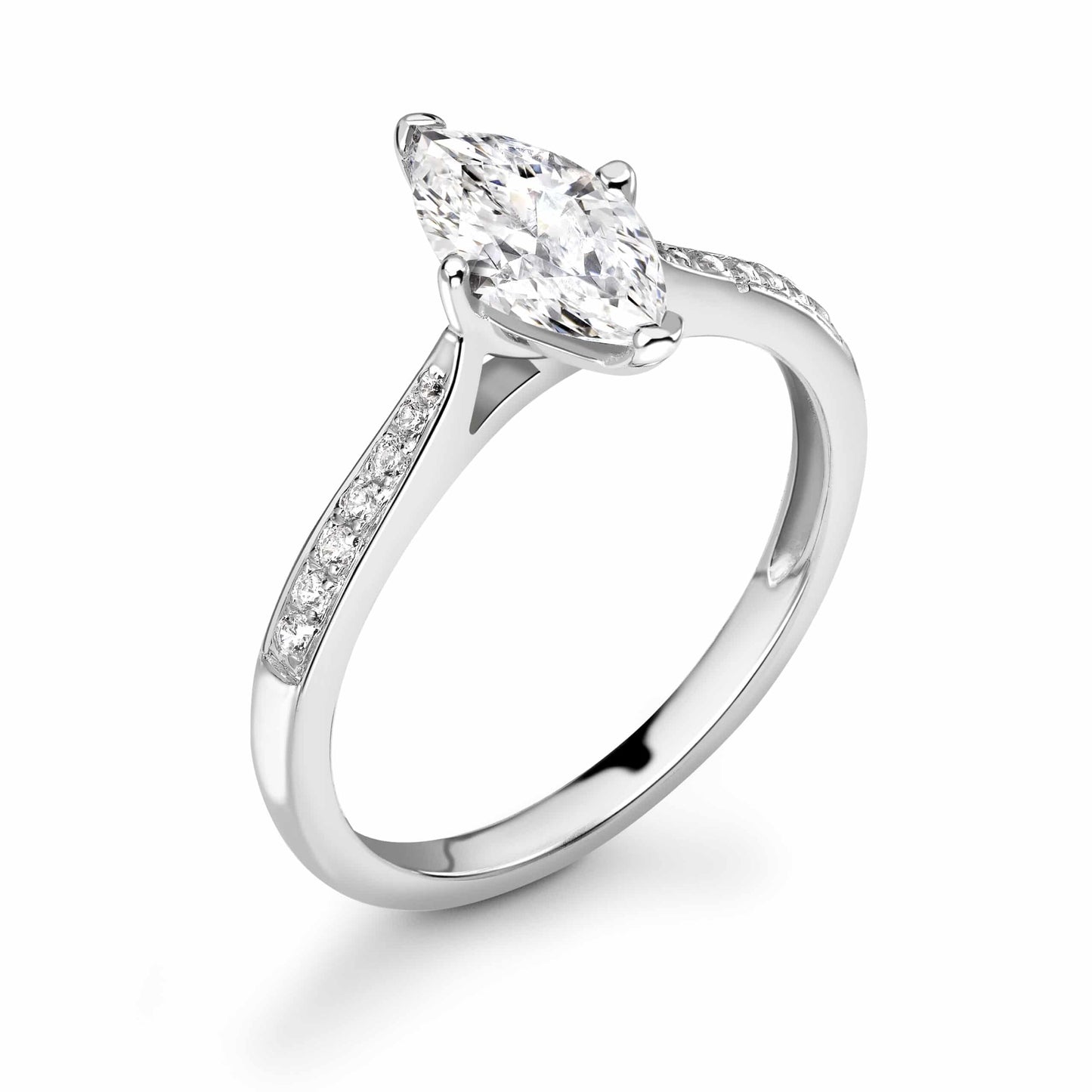 Marquise Trilogy Diamond ring in Platinum