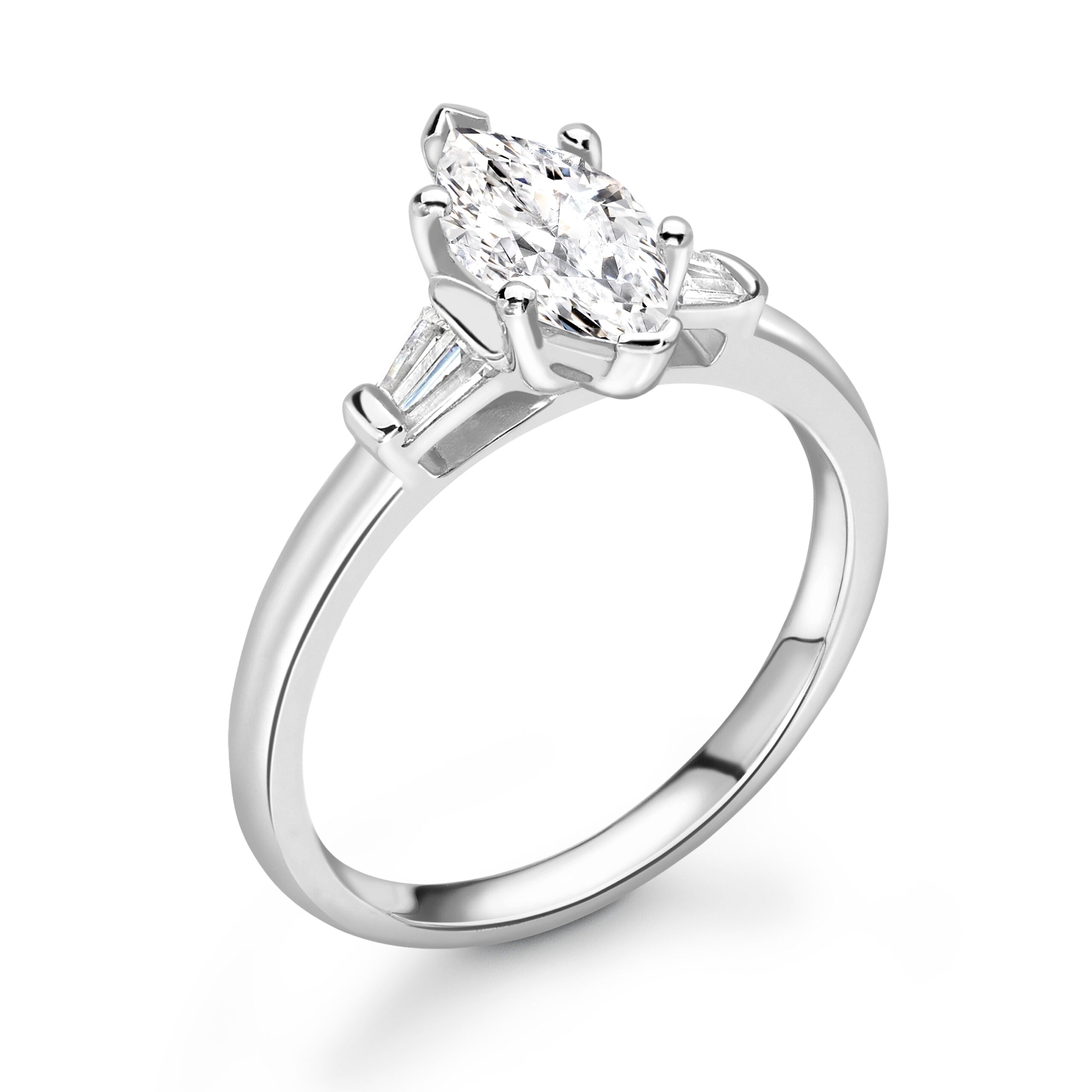 Marquise Trilogy Diamond ring in White Gold
