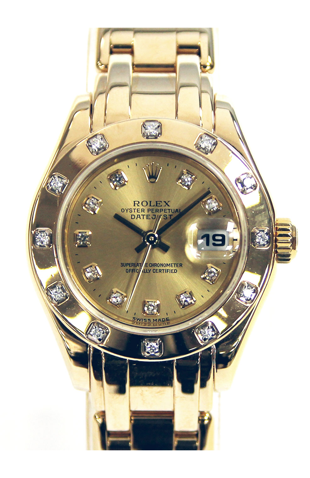 Rolex Datejust Pearlmaster, Model No: 80318, Ladies Yellow Gold