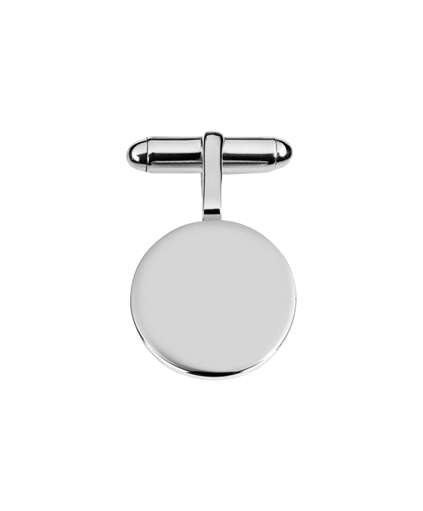 Pair of Round Cufflinks with 2mm Plates
