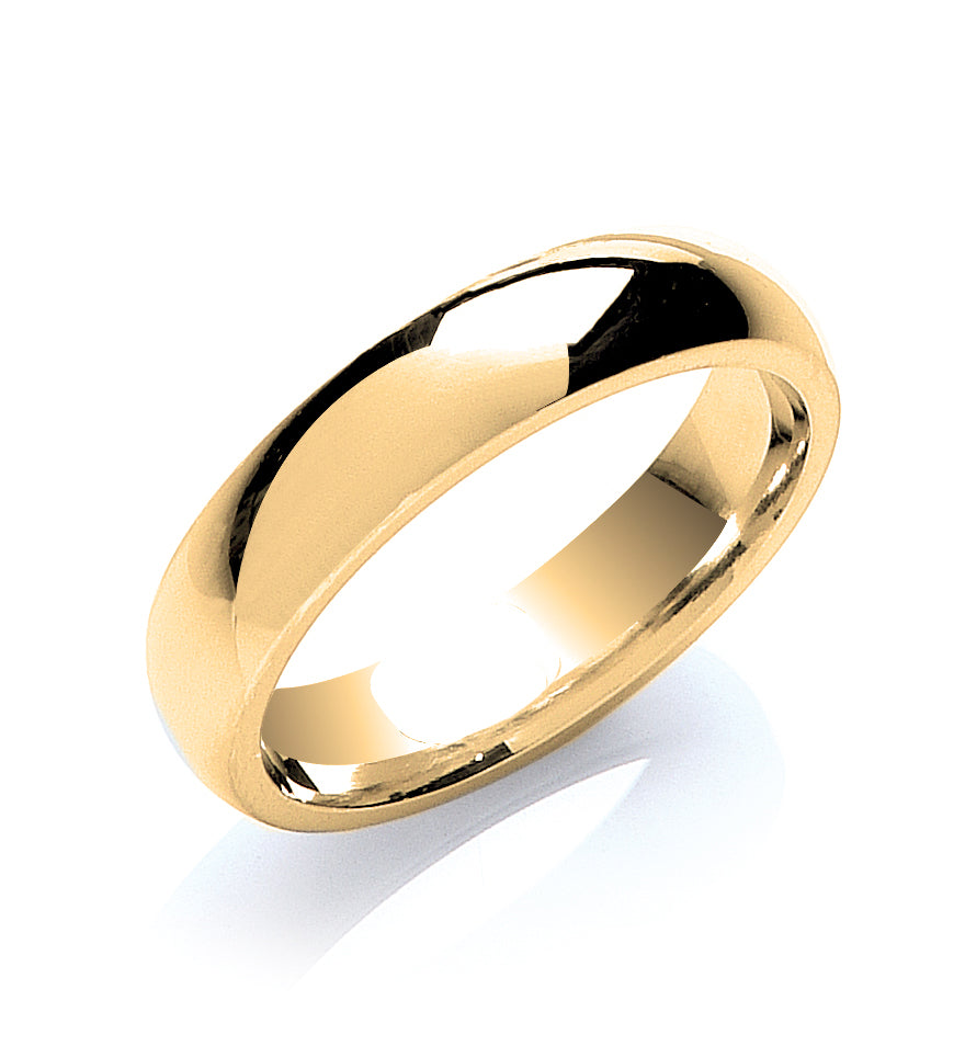 Court Wedding Ring Yellow Gold