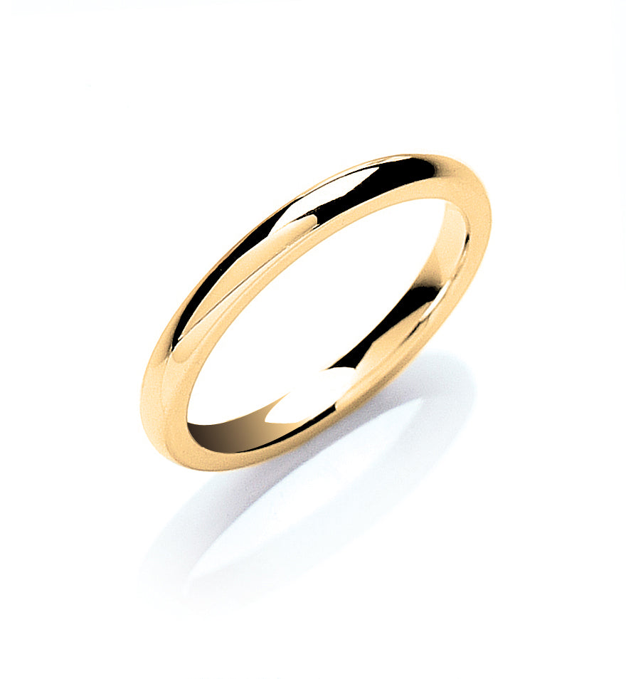 Court Wedding Ring Yellow Gold