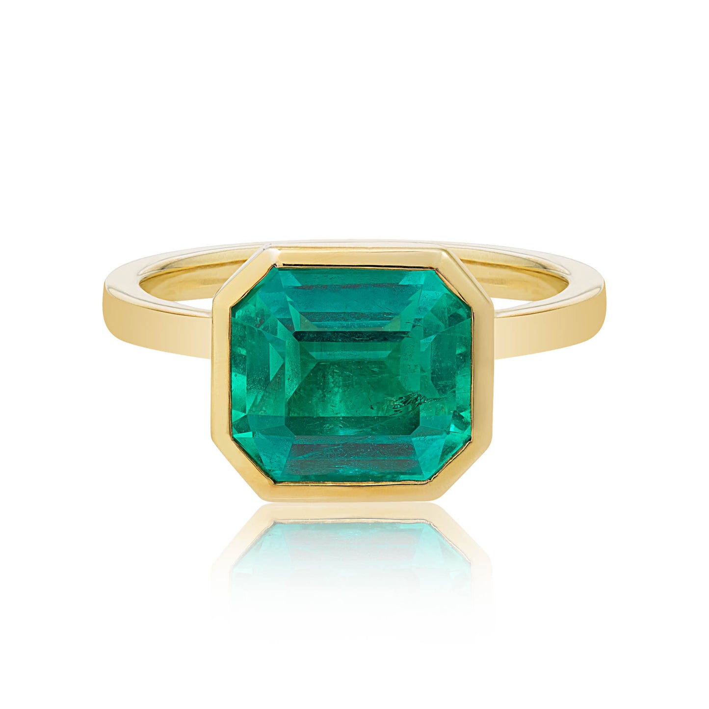 Illuminating Colombian Emerald Ring