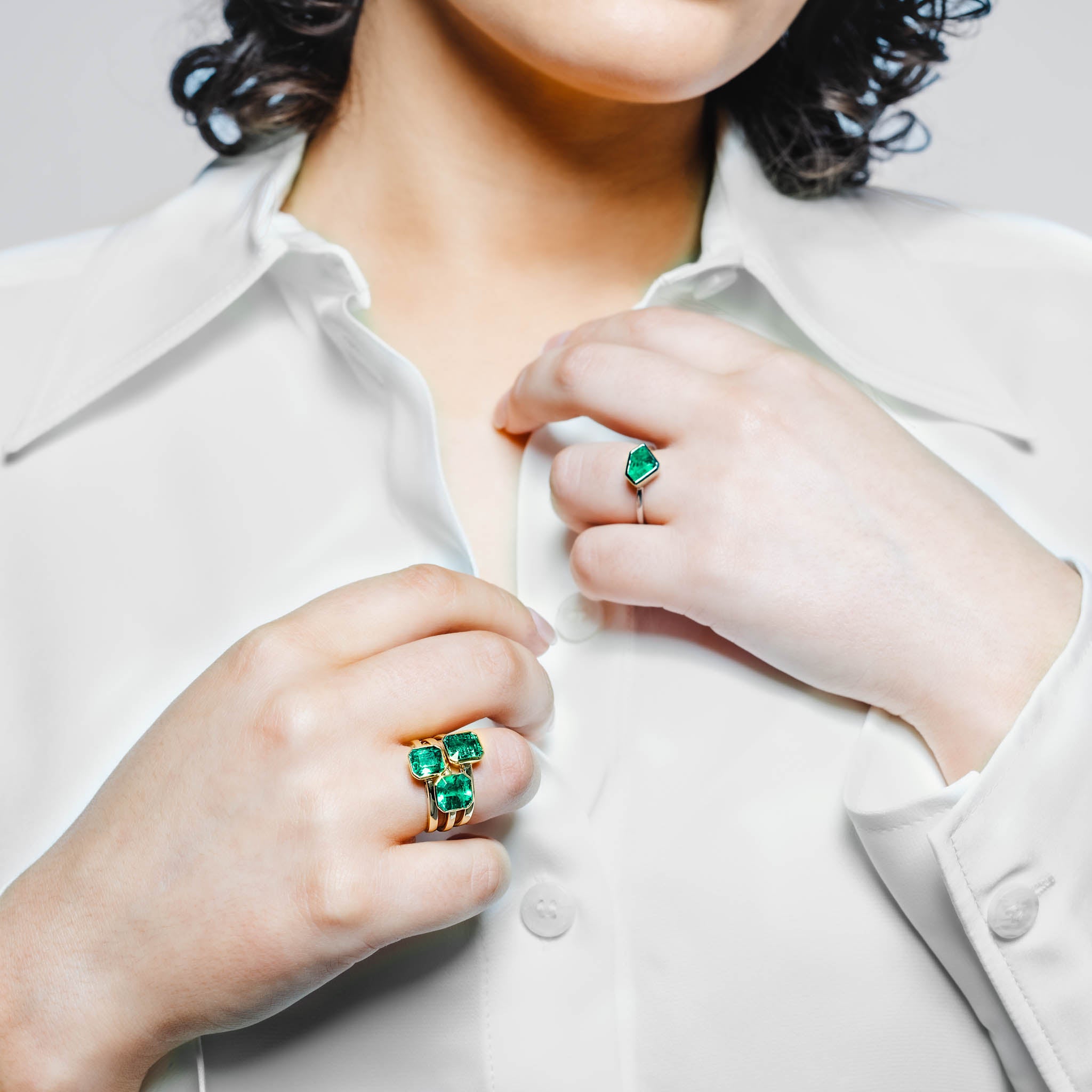 Van cleef clearance emerald ring