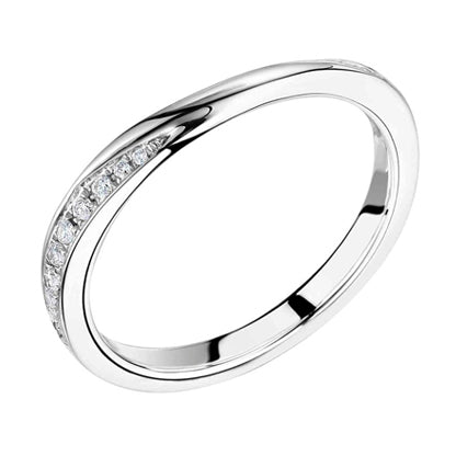 Half Eternity Channel Set Wedding Ring