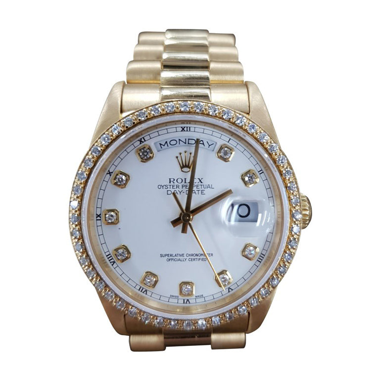 Rolex Day Date, Yellow Gold, Model Number 18238, Registered 1993